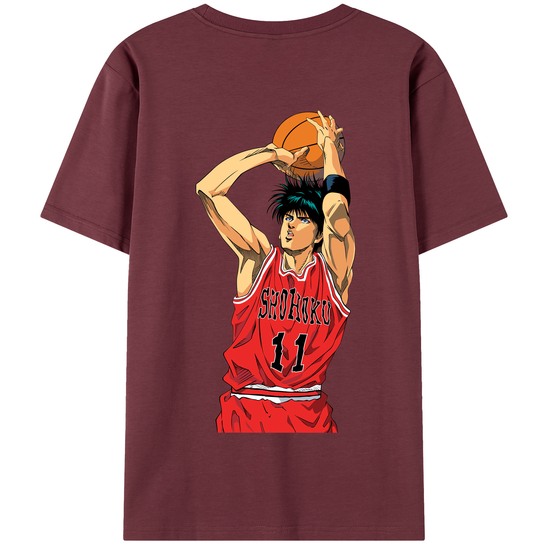 SLAM DUNK／スラムダンク 綿100％半袖Tシャツ（背面プリント）